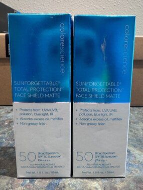 Colorscience Sunforgettable Total Protection Face Shield Matte SPF 50 - 2 Pack